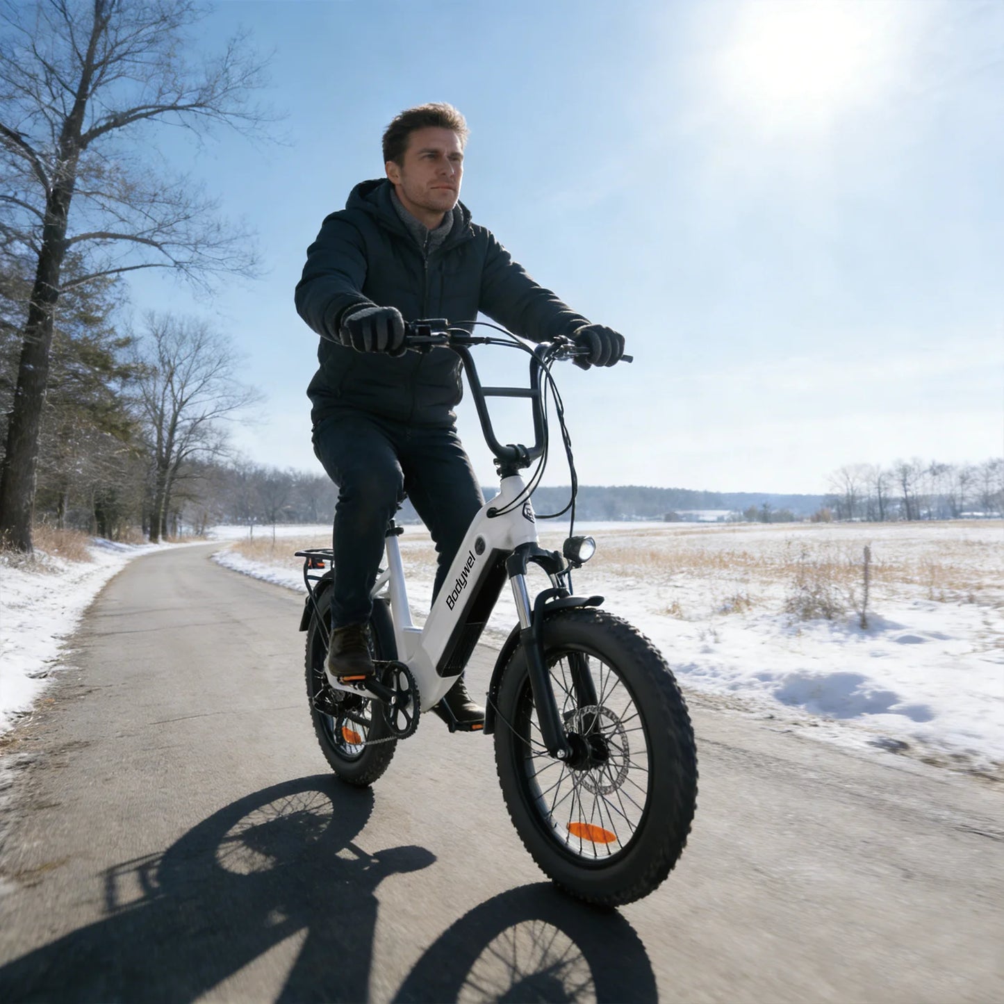 Bodywel F20 Fat Tire Ebike 20Inch Electric Bicycle 500W 48V 13.5Ah Battery All Terrain e dirt bike for Adults