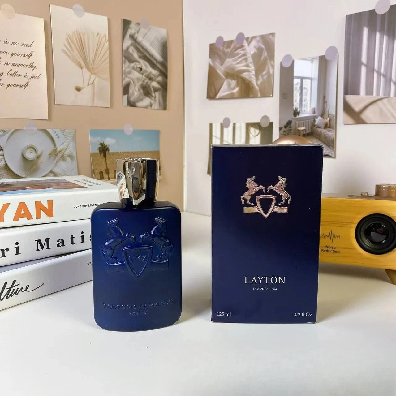125ml Mens Cologne Long-lasting Fragrance Clinton Royal Essence for Dating Business and Gift EDP Solemn Premium Gift Box Perfume