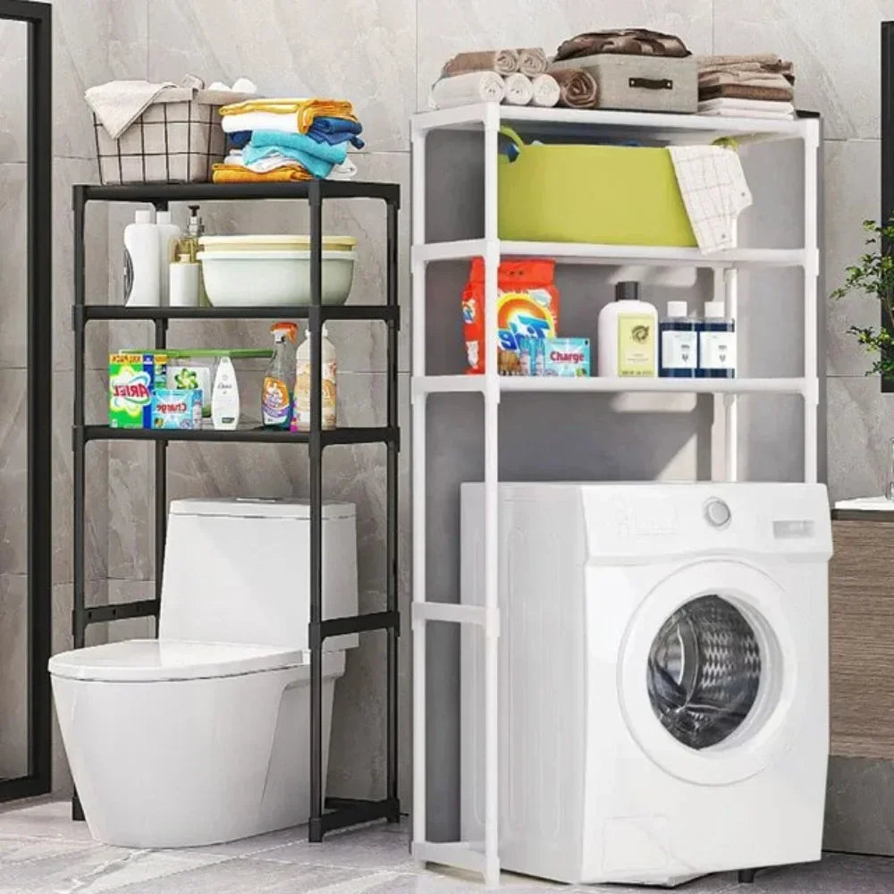 Bathroom Storage Rack Over The Toilet Shelf Multilayer Space Saver Organizer Multi-Functional Wall Hanging Toilet Storage Rack