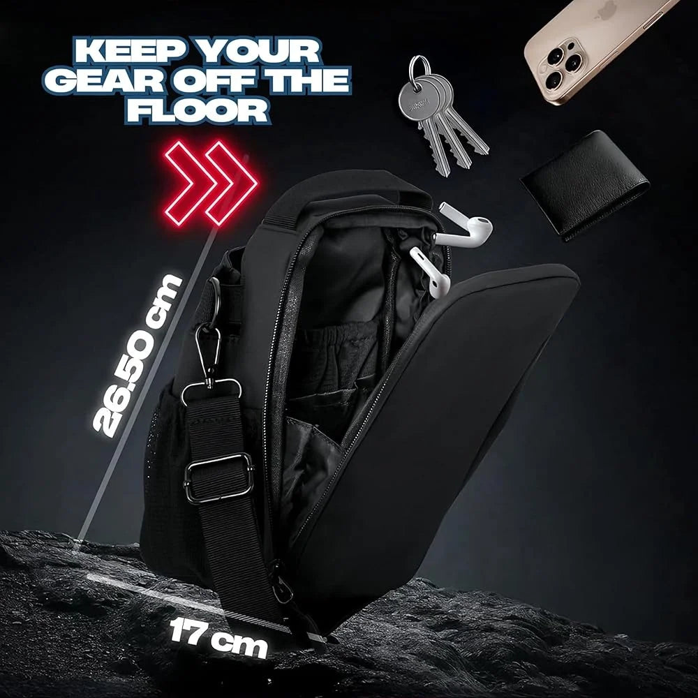 Magnetic Gym Bag Men Women with Easy Access Compartments Water Bottle Holder Lightweight Durable Fitness Travel Bag