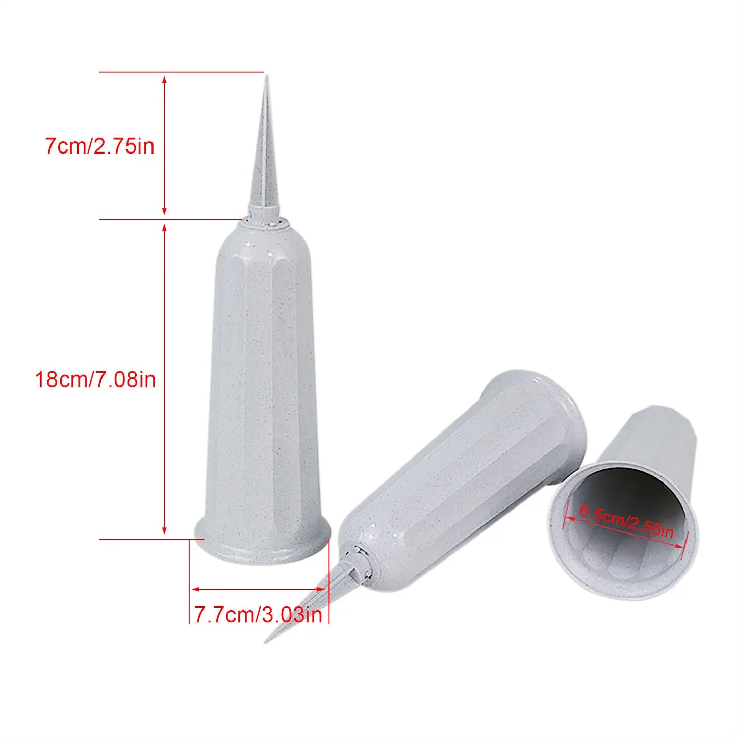 Grave Flower Holders Memorial Cemetery Vase With Earth Spikes Cemetery Cone Vases Pots For Placing Fresh Artificial Floral