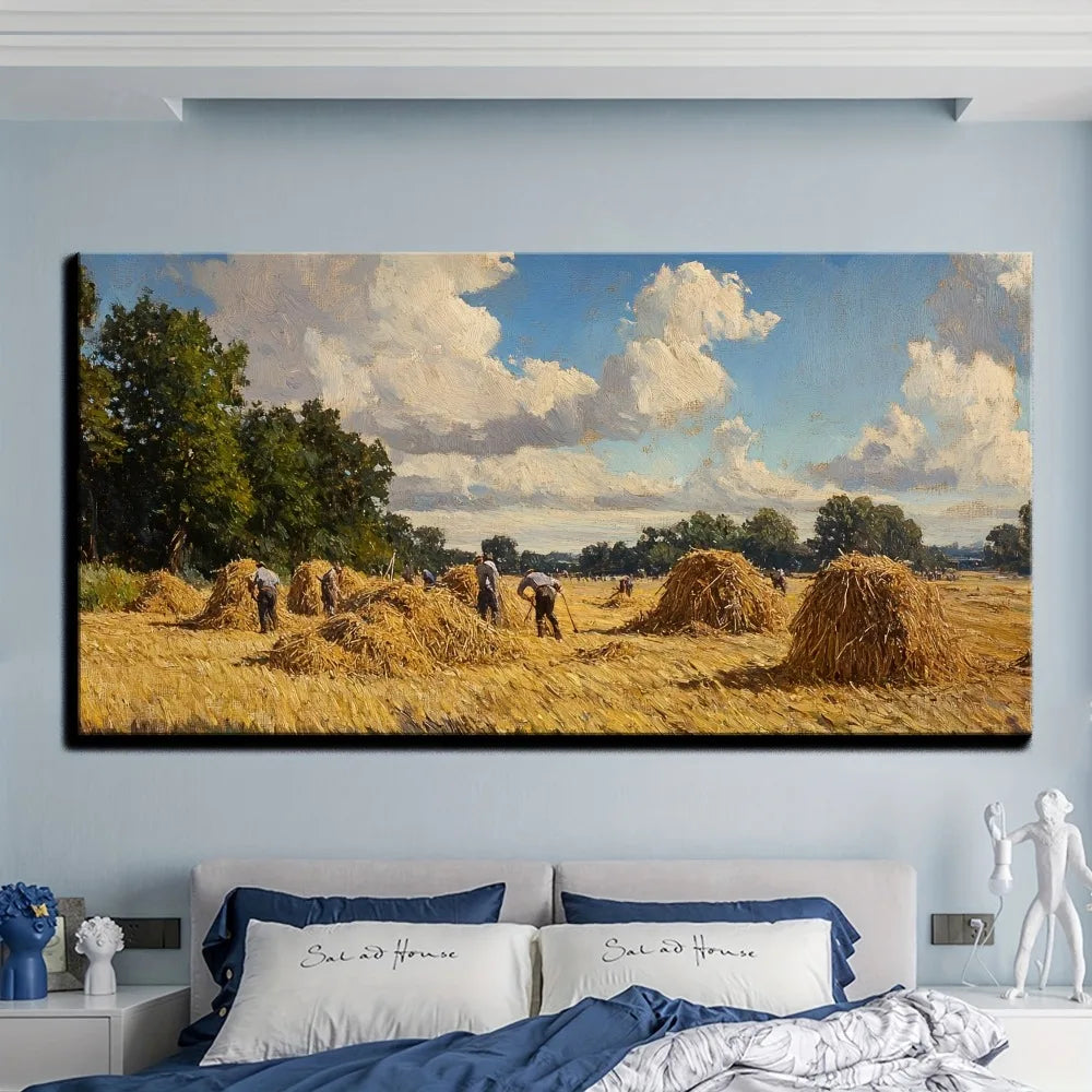 Sussex Coast canvas painting wall art, wall painting decoration, interior decoration, 1.5 inch thick pine solid wood frame