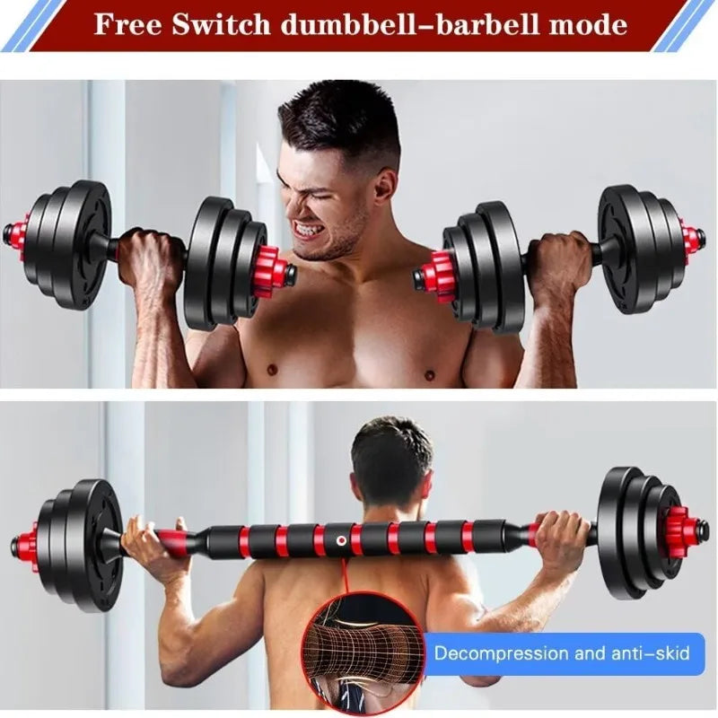 Adjustable-Dumbbells-Sets,Free Weights-Dumbbells Set of 2 Convertible To Barbell A Pair of Lightweight for Home Gym