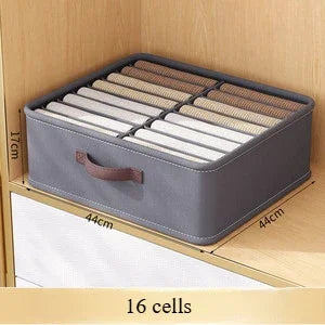 Wardrobe Clothes Storage Organizer Pants Sweater T-Shirt Storage Box with PP Board Cabinet Drawer Organizer Jeans Storage Box