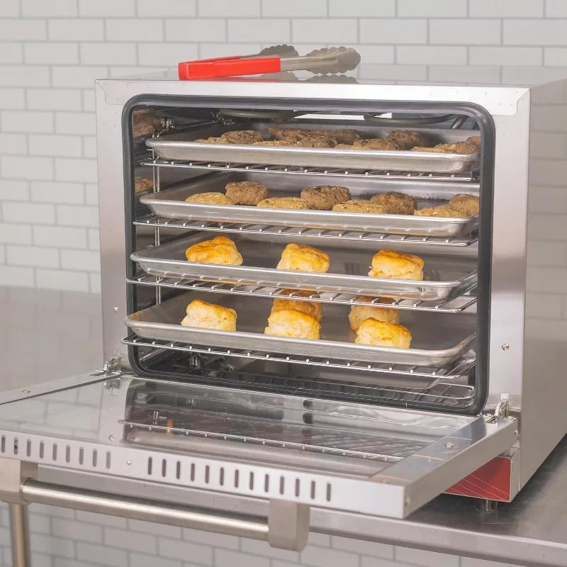 Kratos Commercial Oven, Half Size Electric Countertop Convection Oven, Holds Four Half Size Sheet Pans, 120V (29M-002)