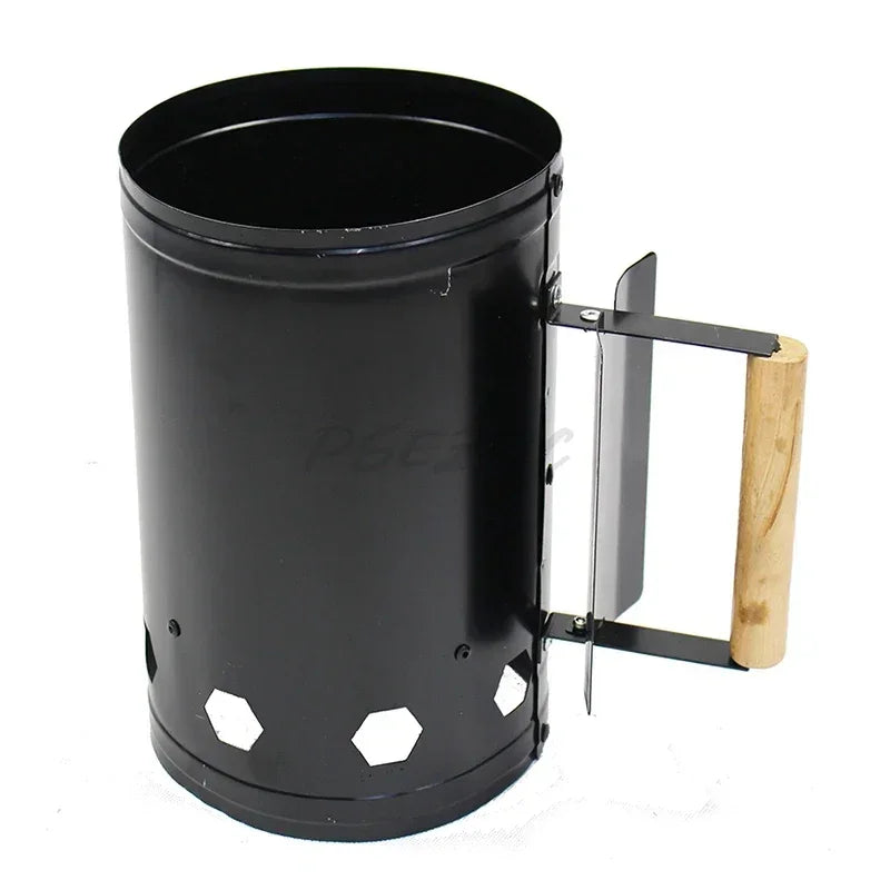 Fast Fire Starter Bucket Iron Ignition Charcoal Barrel Outdoor Kitchen Barbecue Carbon BBQ Rack Tools Accessories