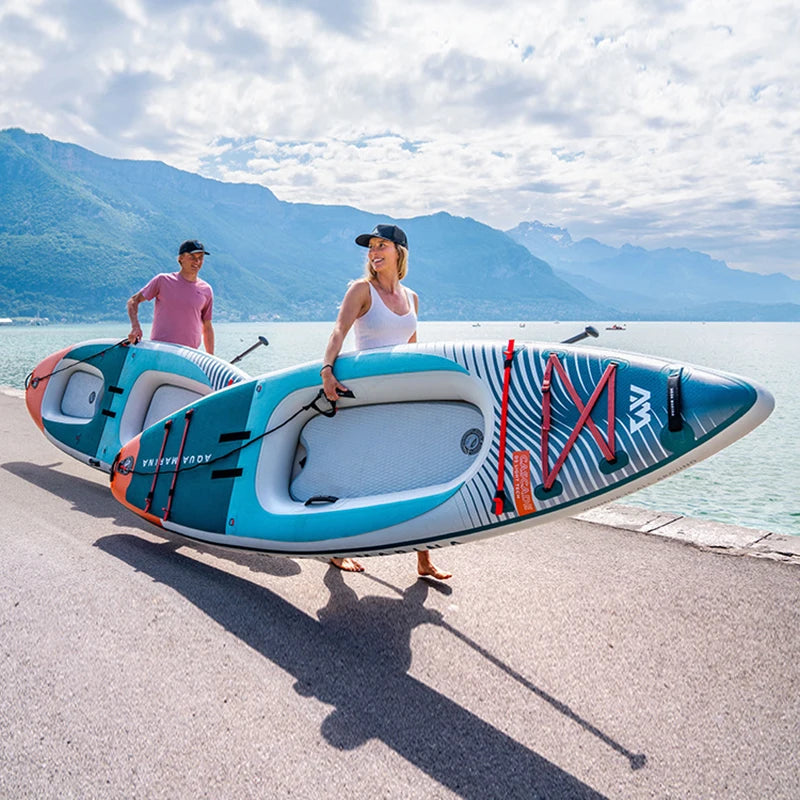 Canoeing SUP Board Inflatable Paddle Board Non-Slip Surf Board Water Sport/Yoga/Fishing Kayak Surf Set with Pump Carry Bag Leash