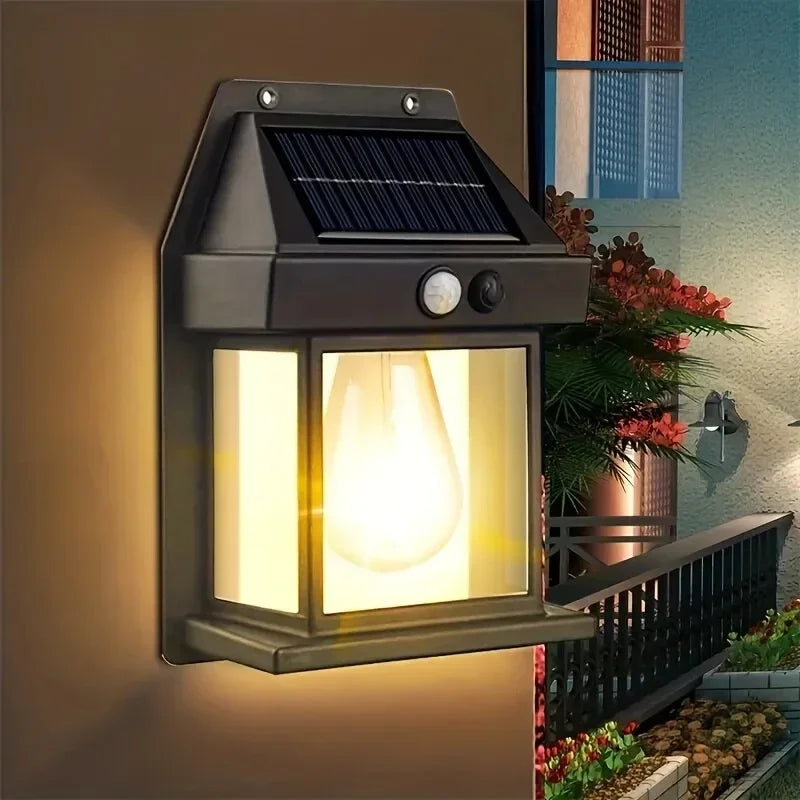 4PCS Solar Wall Street Lamp Waterproof Warm Light With Sensor Garden Decoration Solar Powered Led Outdoor Lighting Country House