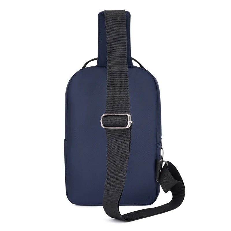 Chest Bag For Men New Large Capacity Shoulder Korean Version Travel Lightweight Nylon Crossbody Bag Backpack
