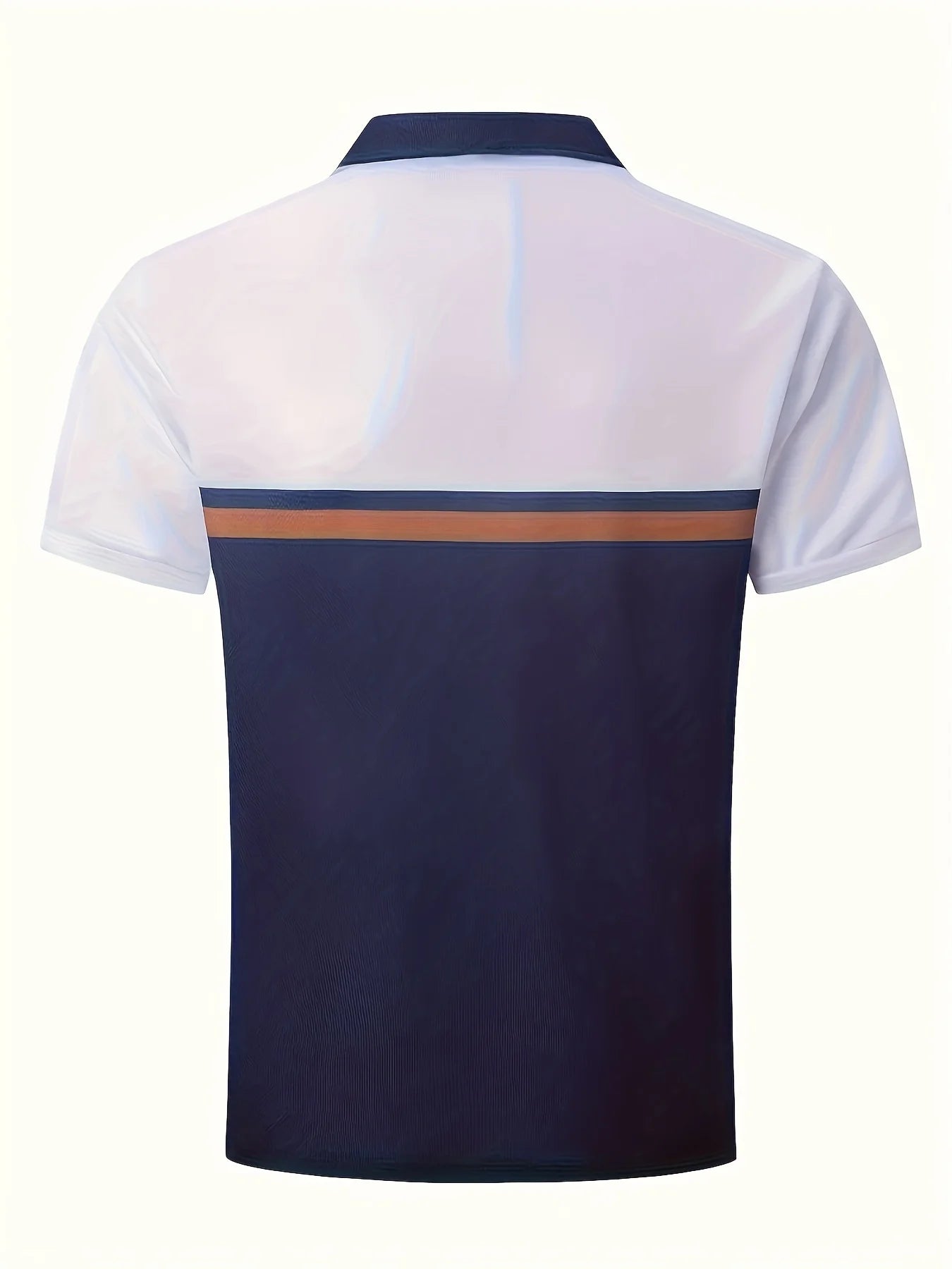 Men's Fashionable Casual Short-Sleeved Buttoned Men's Polo Shirt, Lapel Shirt Pullover for Men