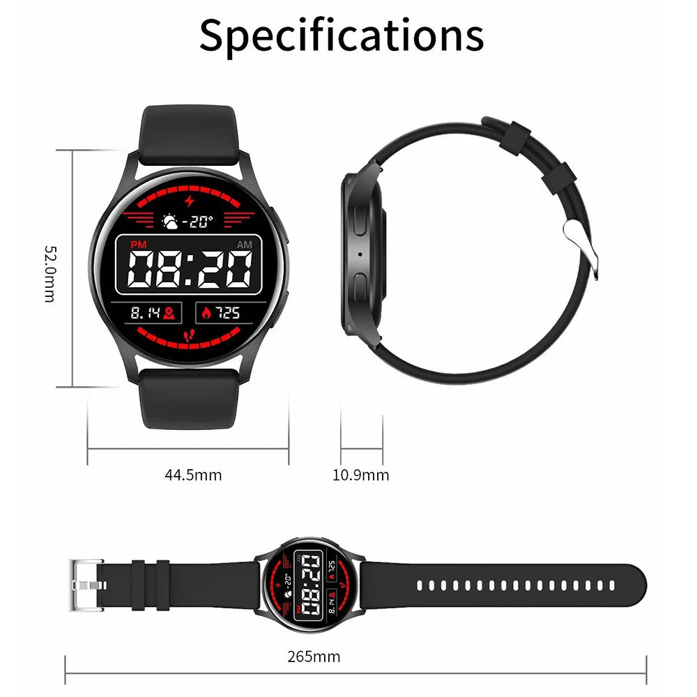 Business Watch Men 1.32” Inch 128*160 Health Monitoring Notifications Bluetooth Call Alarm Clock Smartwatch Women Multifunction