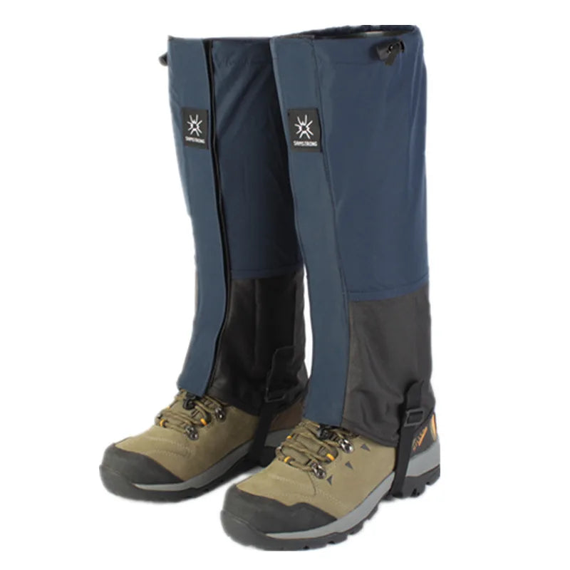 aterproof Hiking Gaiters,Snow Boot Gaiters with Rubber Foot Strap,Lightweight and Adjustable,for Men and Women Hiking,Skiing