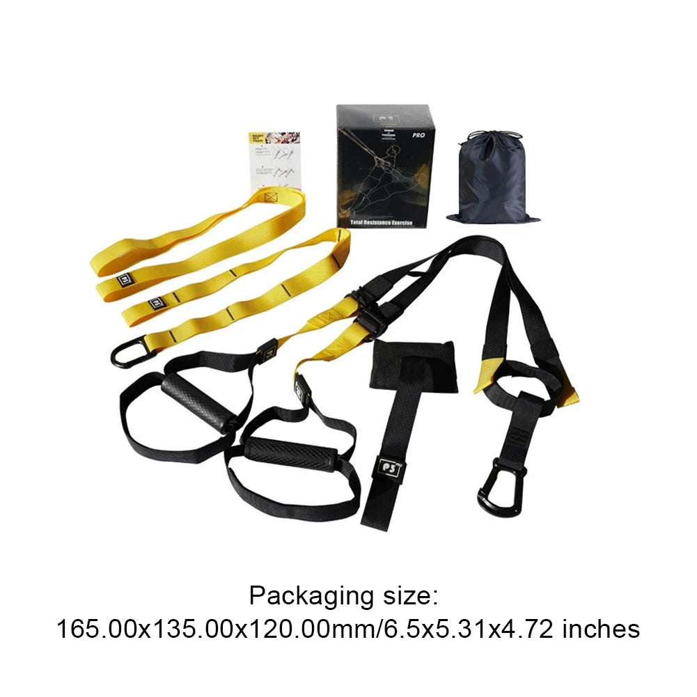 Suspension Trainer System Suspension Training Strap Resistance Trainer Fitness Straps Bodyweight Resistance Bands for Home Gym