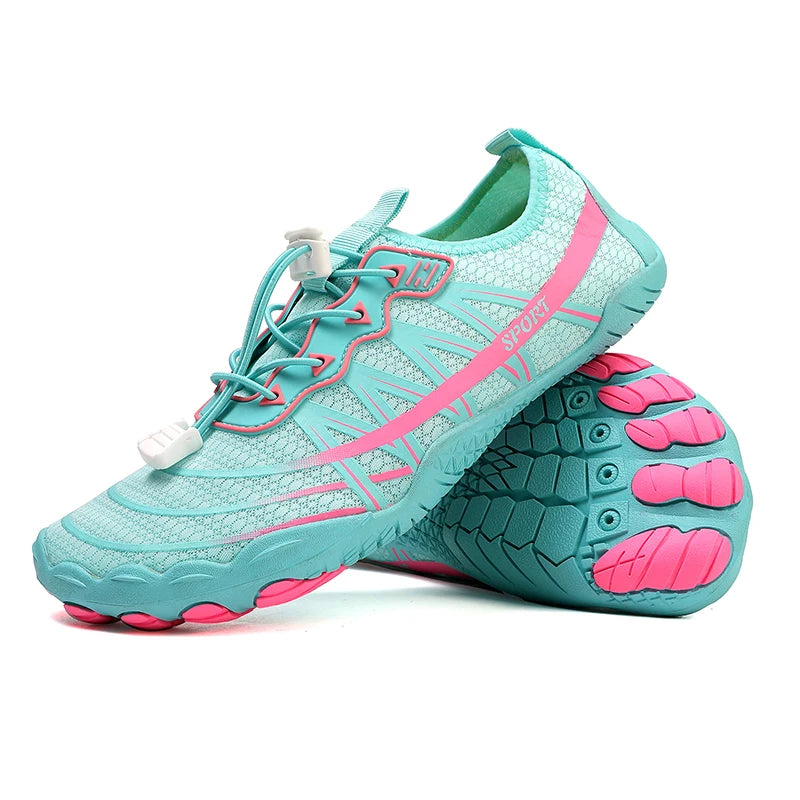Wading Shoes Men Women Barefoot Beach Shoes Outdoor Fitness Swimming Shoes Quick-Drying Upstream Shoes Unisex Water Sports Shoes