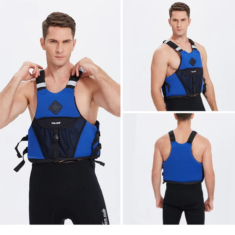 Life Vest for Adults Jet Ski Kayak KiteSurf Life Jacket Motorboats Swimming Drifting Fishing Rescue Life Jackets