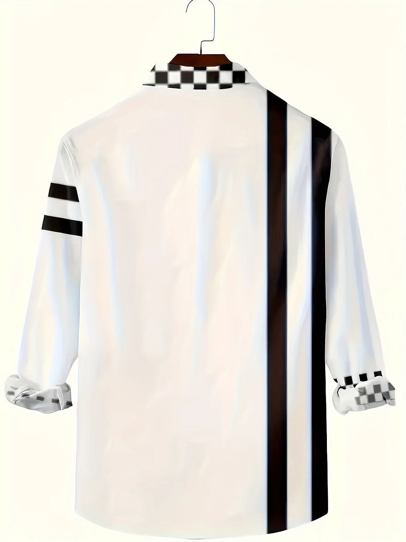 Men's collar printed polo shirt