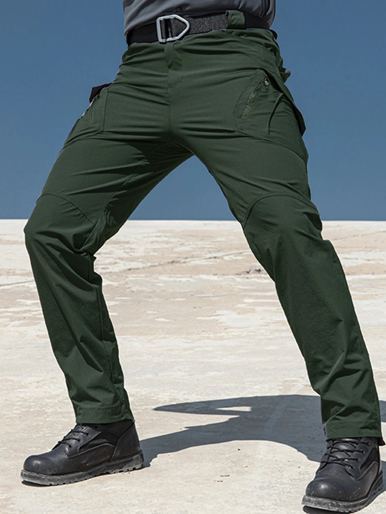 Men's Tactical Pants City Casual Cargo Trousers Waterproof Multi-pocket Wear-Resistant Outdoor Training Work Male Trousers