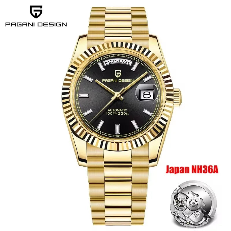PAGANI DESIGN DD40 Men's Watches 2025 Top Luxury Automatic NH36A Mechanical Wristwatches AR Sapphire Mirror Watch For Men Clock