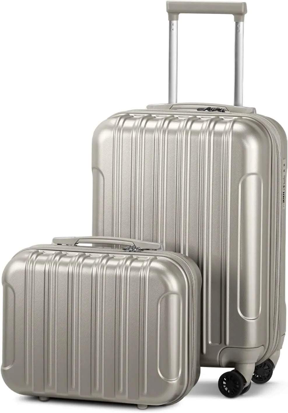 Carry on Luggage Airline Approved, 2 Piece Hardshell Luggage Set with TSA Lock & Spinner Wheels, 20" Hardside Suitcase with 14"
