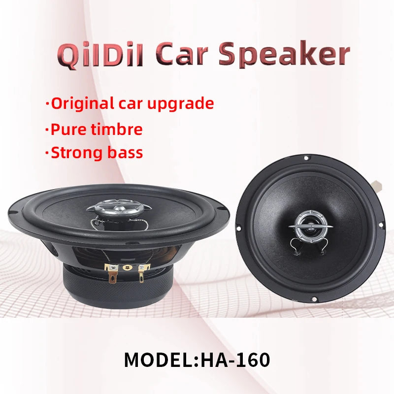 Car audio modification with 6.5-inch coaxial speaker, high pitched, mid-range, universal car mounted two-way coaxial
