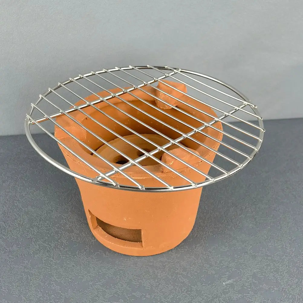 Round 24cm Stainless Steel Barbecue Mesh Grill Net Bbq Grilling Mat Outdoor Camping Tools Kitchen Barbecue Accessories