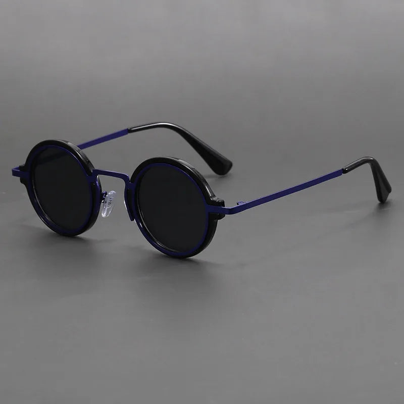 Men Vintage Steampunk Sunglases Women 2025 Luxury Design Metal Round Frame Sun Glasses Women Retro UV400 Shades Classic Eyewear