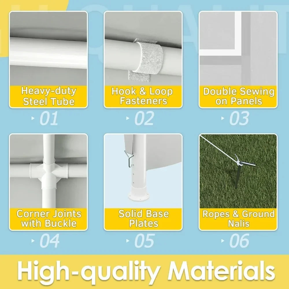 10'x 30'Party Tent Outdoor Gazebo Wedding Party Tent Patio Shelter Pavilion w/Removable Sidewalls Carport Cater BBQ Events Tents