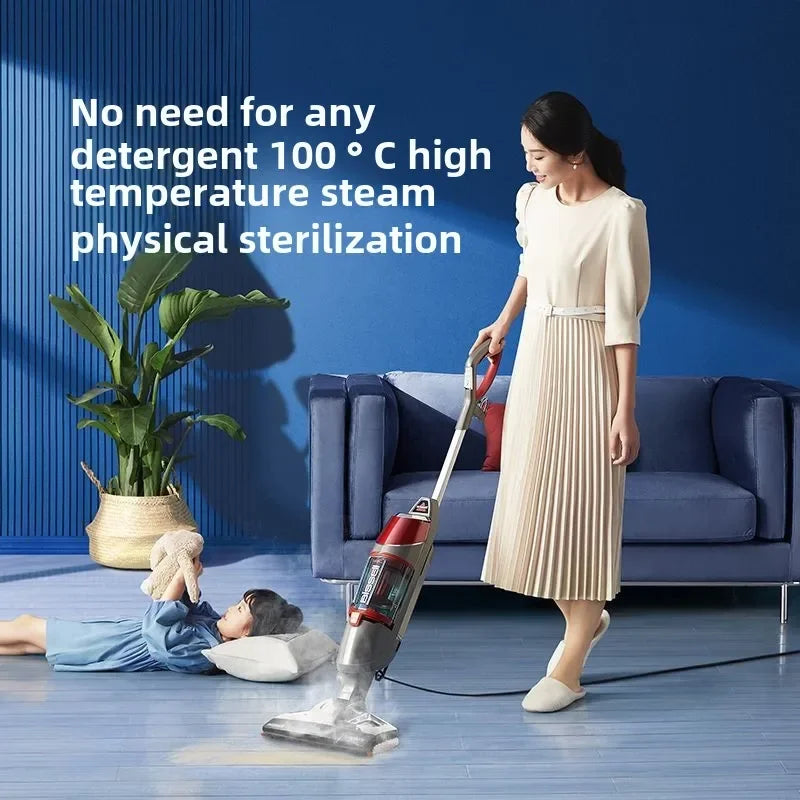 BISSELL 1132Z Steam Mop Household Suction Mop Steam Integrated Vacuum Cleaner High Temperature Sterilization Portable Cleaner