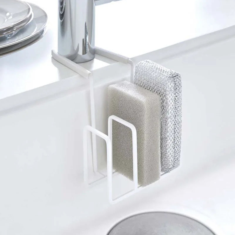 Kitchen Faucet, Sink, Storage Rack, Scouring Pad, Rag Rack, Multi-functional Sponge, Draining Rack