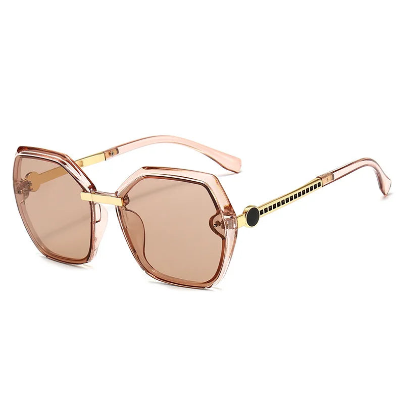 Women Square Sunglasses Ladies Fashion Big Frame Sun Glasses Catwalk Vintage Eyeglasses Sunglass