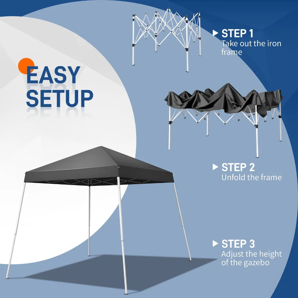 Pop Up Gazebo Canopy Tent PartyTent Waterproof Carry Bag