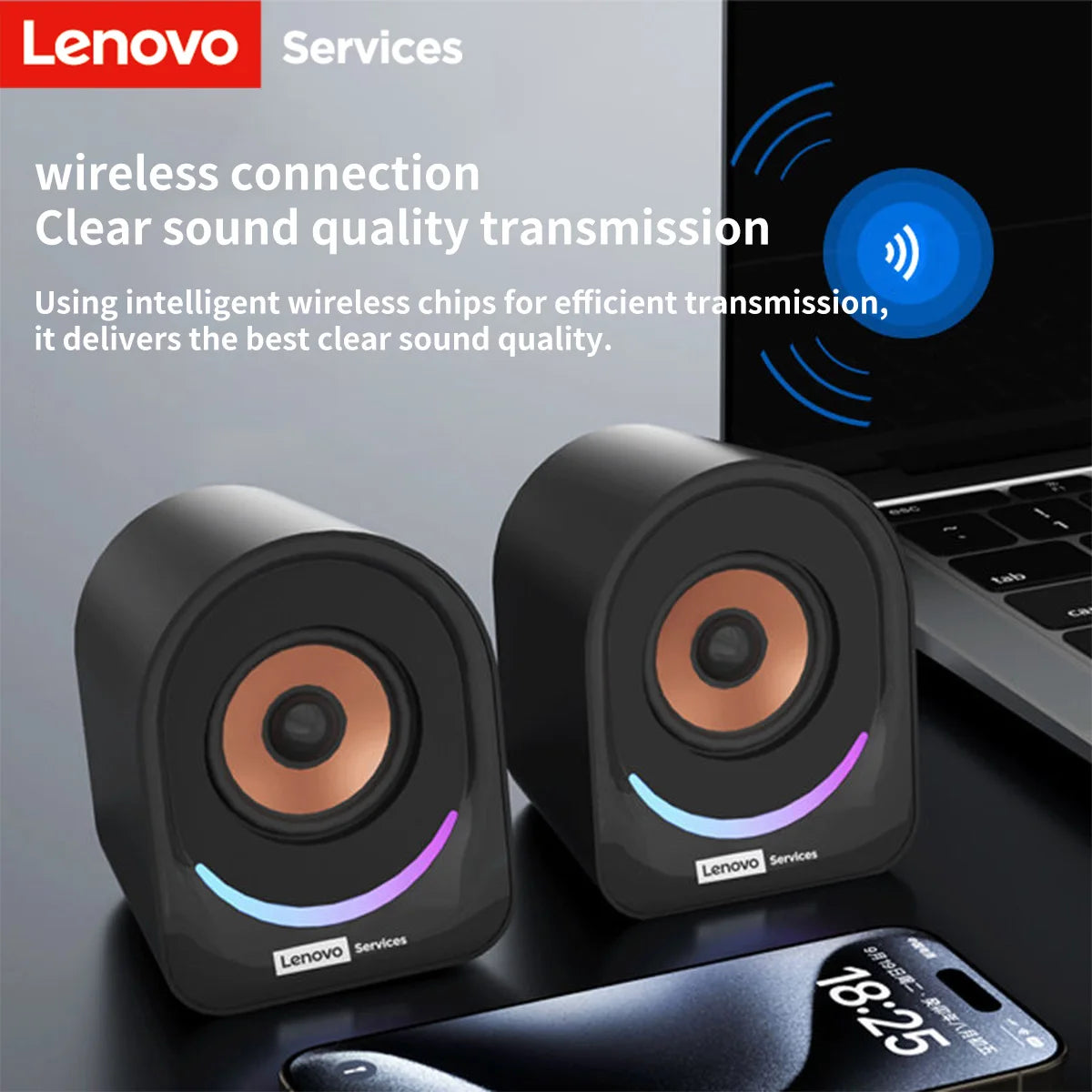 Lenovo Desktop Audio Portable Small Speaker Computer Audio Desktop Notebook Home Wired Mini Audio Small Desktop Multimedia Notebook Speaker