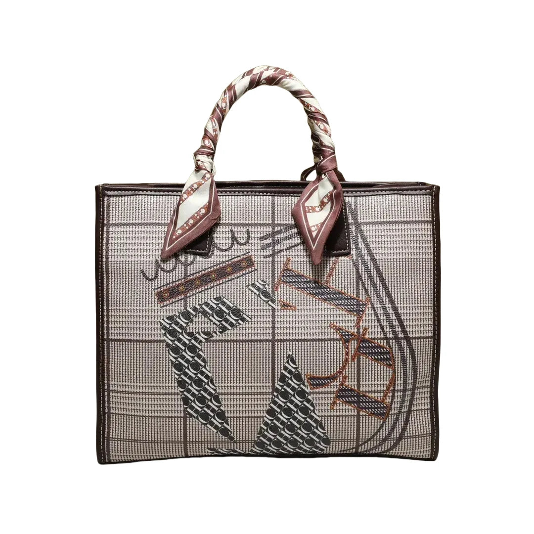 CH-Large Capacity Handbag for Women High-quality Square Shoulder Bag VersatileDaily Travel New Shopping Bag