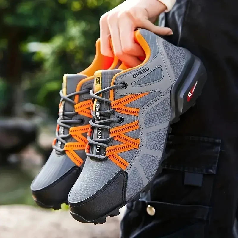 Men's Hiking Sports Shoes Outdoor Waterproof Hiking Training Boots Men's Comfortable Wear-Resistant Hunting Tactical Shoes