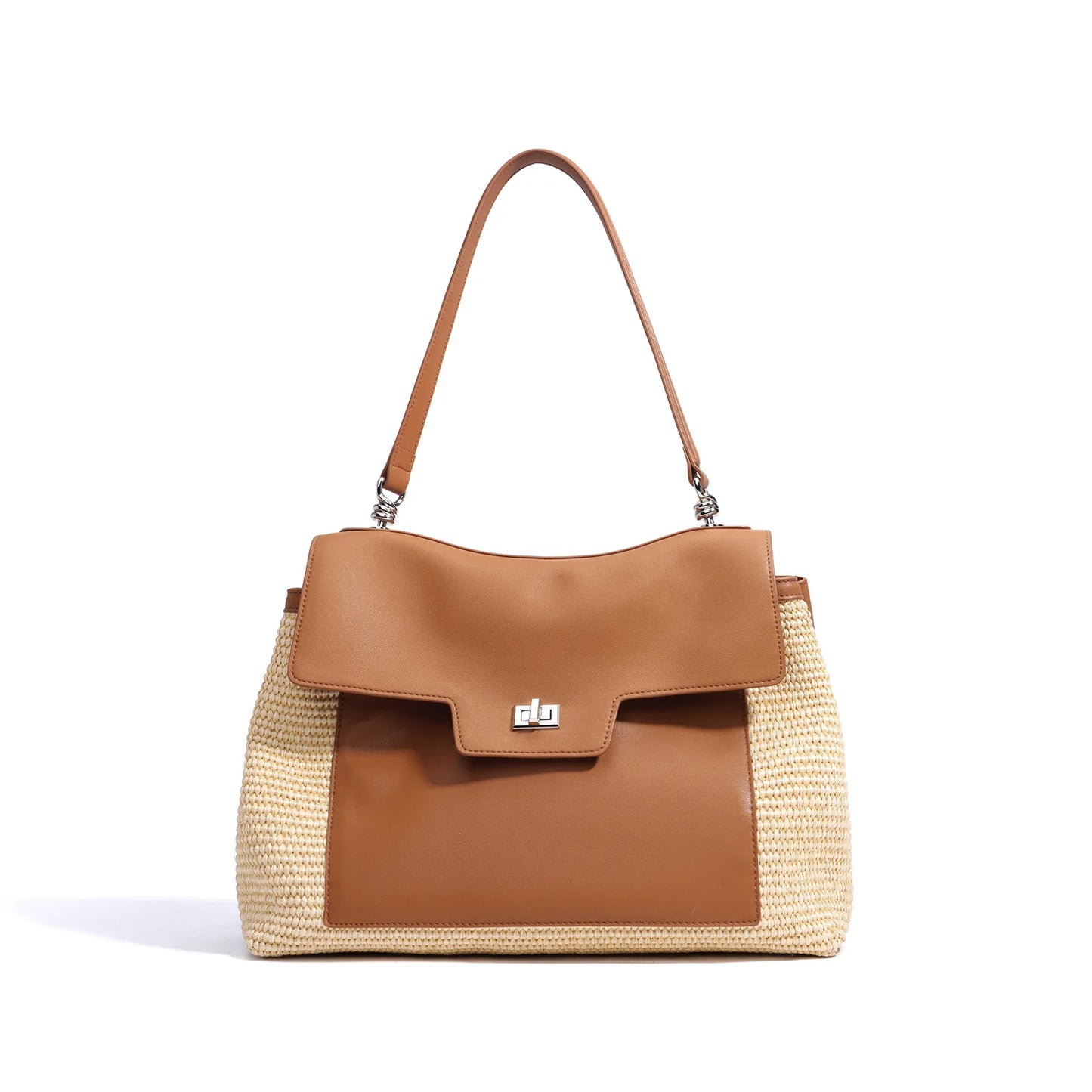 Luxury Niche Large Capacity Shoulder Bag Women's Handbag 2025 New Advanced Woven Tote Bag Commuter Casual Messenger Bag