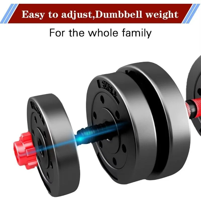 Adjustable-Dumbbells-Sets,Free Weights-Dumbbells Set of 2 Convertible To Barbell A Pair of Lightweight for Home Gym