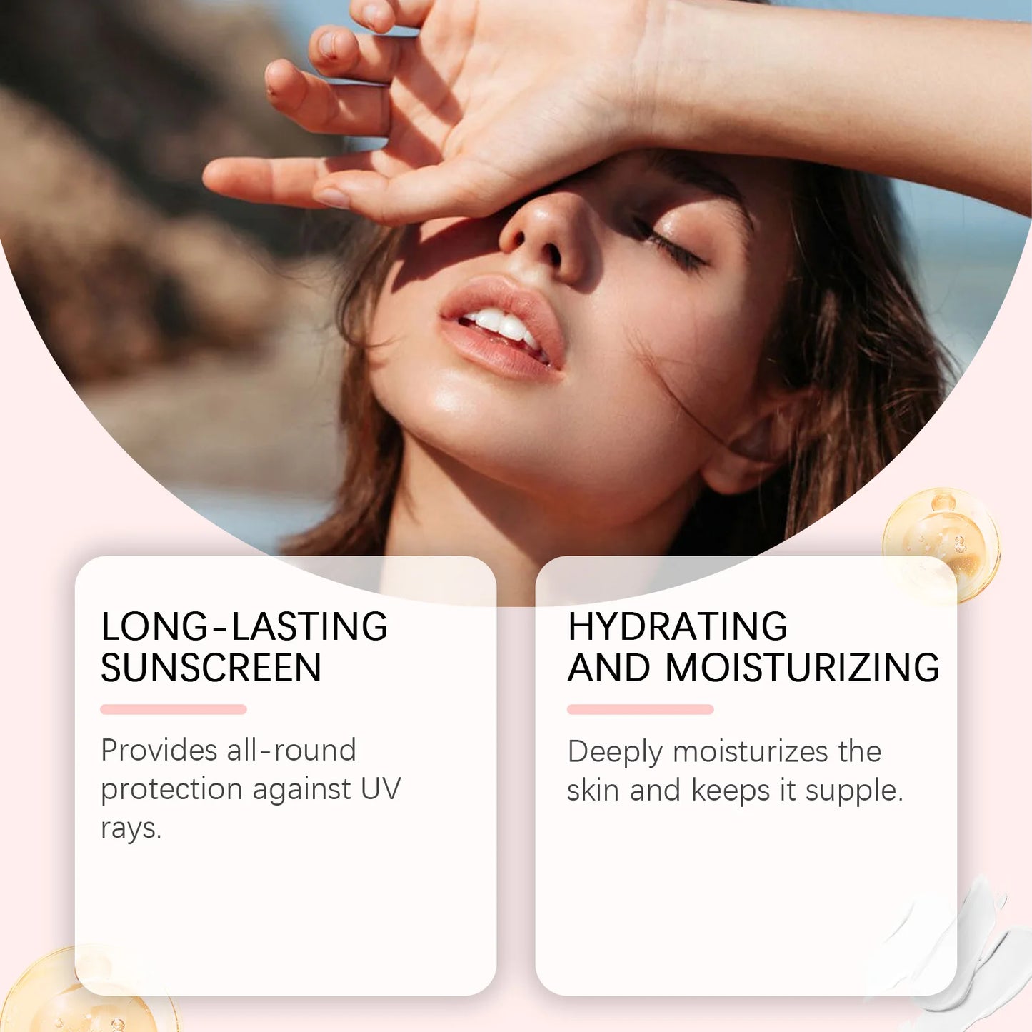 Facial Sunscreen Spray Strong Moisturizing Rapid Absorption Refreshing Not Sticky Isolate Uv Anti Oxidation Body Sunblock Cream