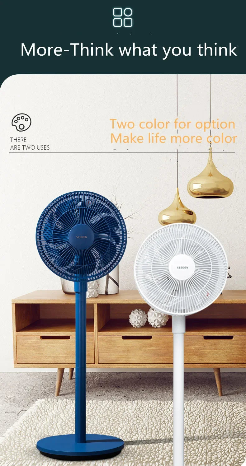 Cooling FanNew Design Electrical Recargable Ventilador Voice Smart Control Remote Control Floor Foldable Fan For Home