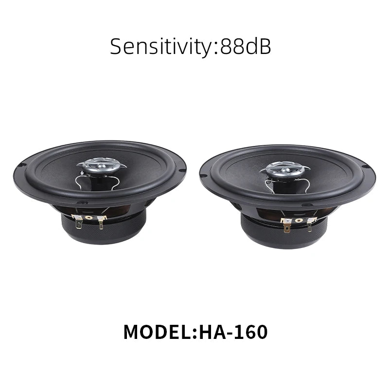 Car audio modification with 6.5-inch coaxial speaker, high pitched, mid-range, universal car mounted two-way coaxial