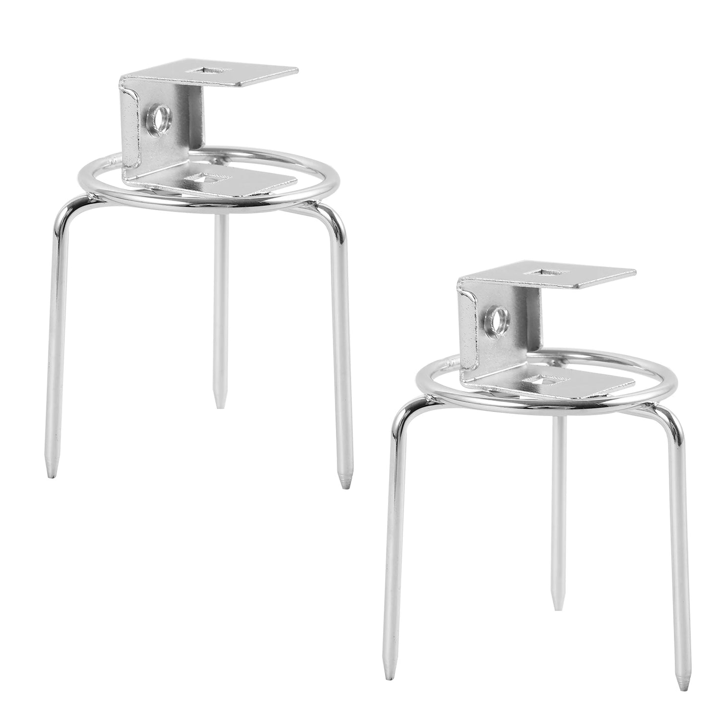 2Pcs Rotating BBQ Forks Stainless Steel Chicken Grill Tools Roast Meat Forks Outdoor Party Accessories Kitchen Barbecue Utensils