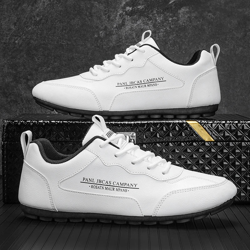 2025 New High Quality Round Foot Flatform Mens Runners Man Black Sneakers Running Shoes Sports Soft Sole Wear-resistant Sneakers