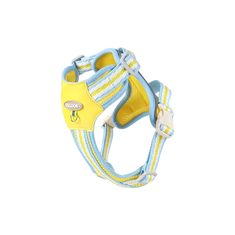 Small Dog Harness No-Pull Adjustable Vest Reflective & Breathable Lightweight Pet Chest Harness Comfort for PuppiesDaily Walks T