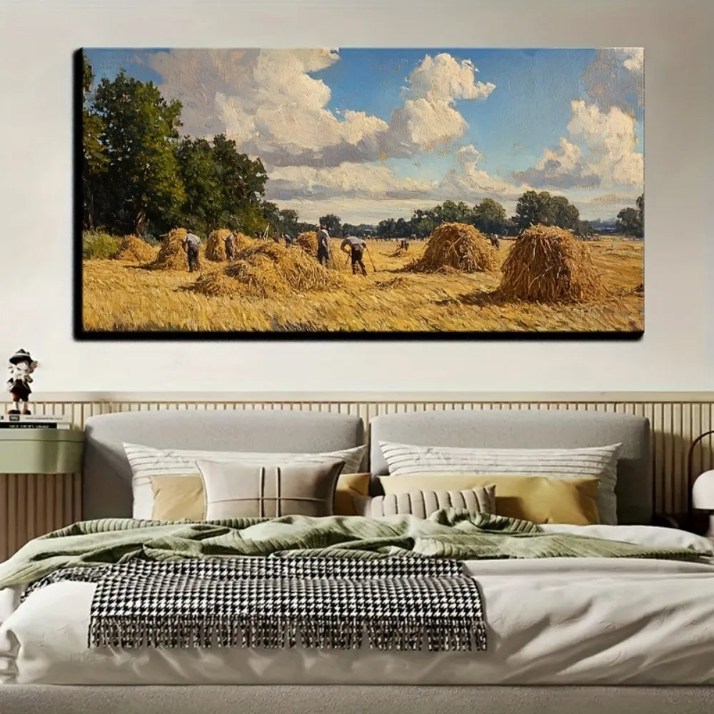 Sussex Coast canvas painting wall art, wall painting decoration, interior decoration, 1.5 inch thick pine solid wood frame