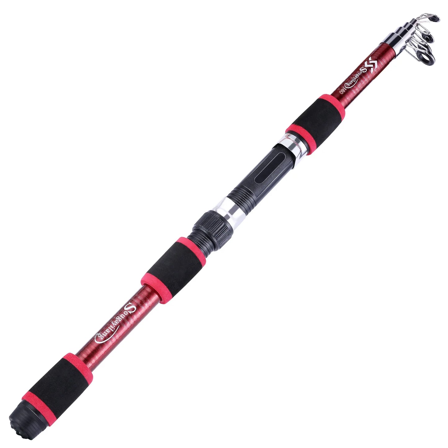 Sougayilang 1.8M Spinning Fishing Rod M Power Telescopic Rock Fishing Rod Carp Feeder Rod Surf Spinning Rod