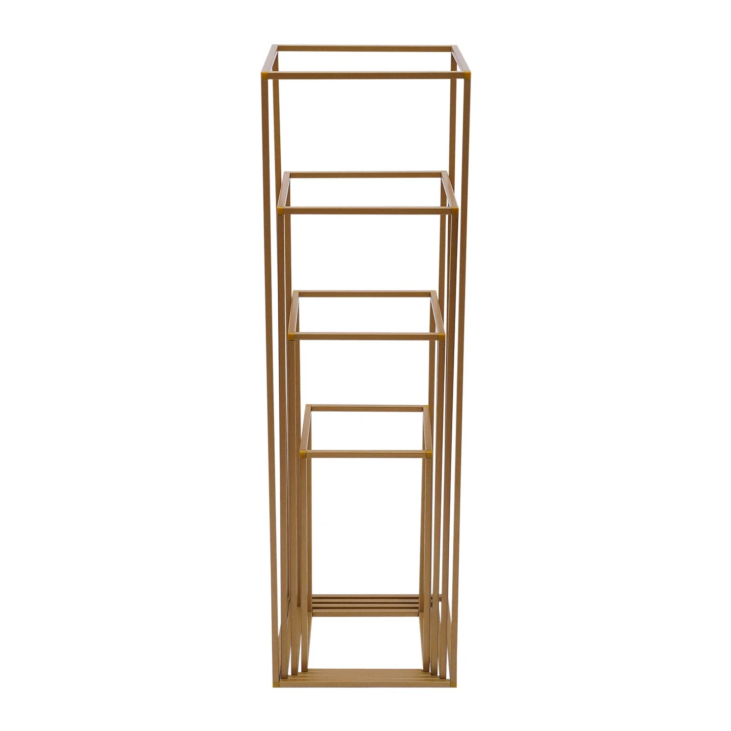 4Pcs Tall Gold Wedding Backdrop Flower Vase Stand Metal Table Centerpieces Decor Floral Arrangement for Party Home Decor