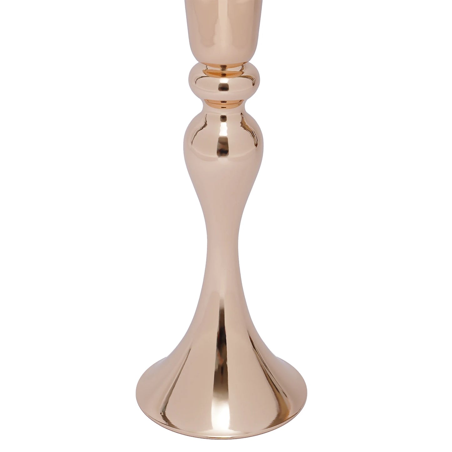 6 PCS Gold Trumpet Vases Wedding Party Props Centerpieces Flower Stand Candle Holder Centerpieces for Table Wedding