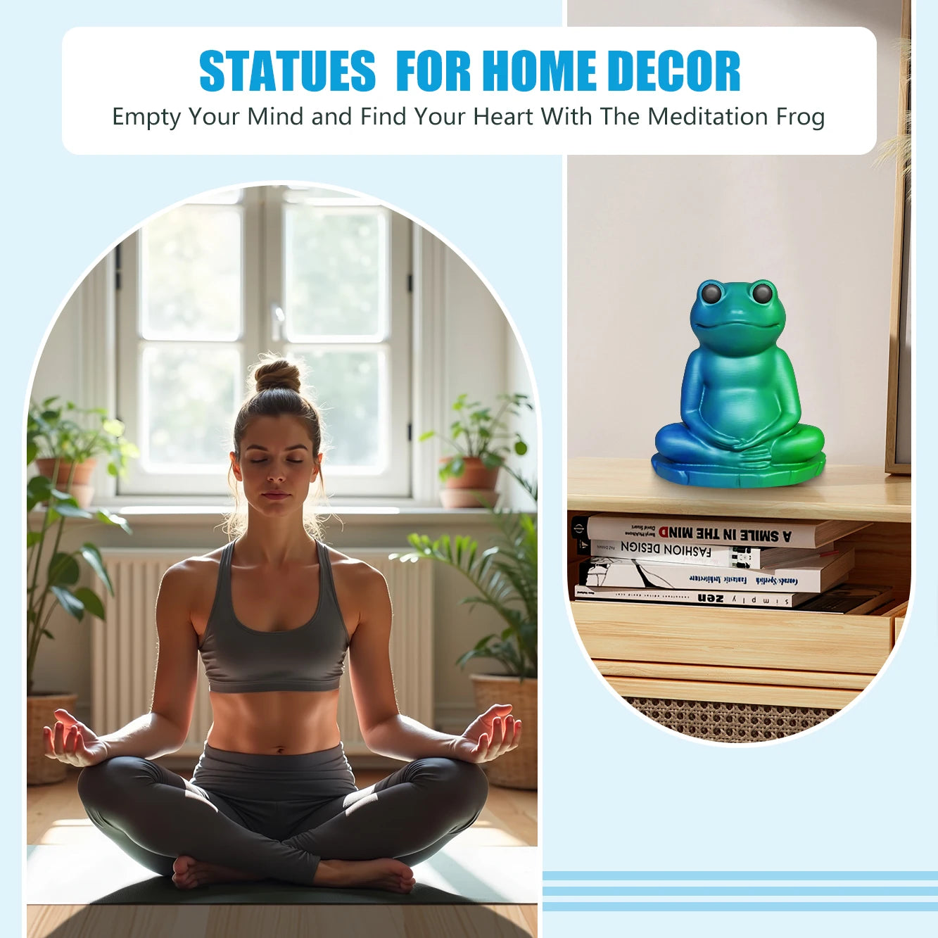 PLA Office Decorations, Cute Frog Statues For Home Decor, Sculptures Home Decor, Figurines Home Decor, Frog Meditation Yoga Deco