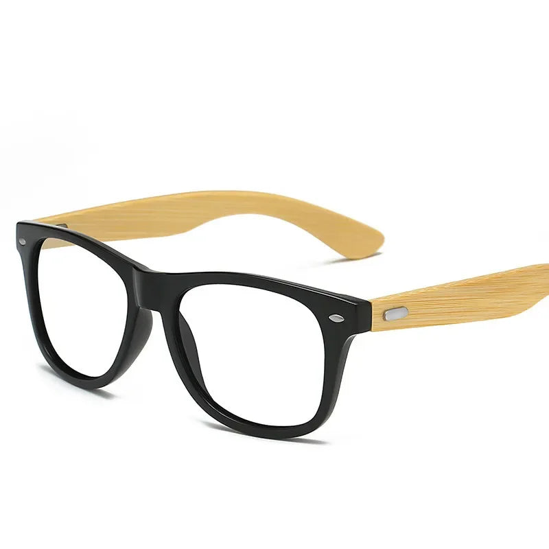Wood Bamboo Sunglasses Men Women Classic Non-Polarized UV400 Vintage Driving Sun Glasses Black Fishing Eyewear UV400 Eyeglasses