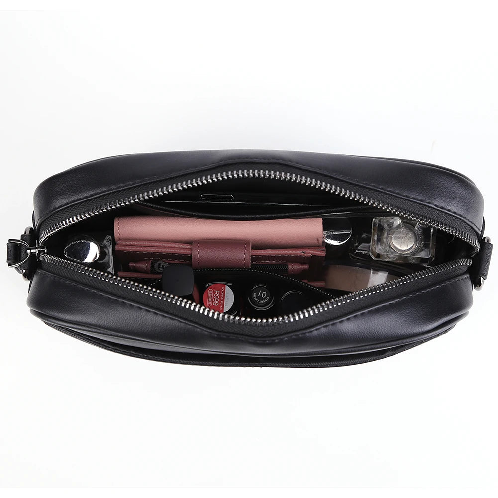 Casual Business Shoulder Purse Classic Pattern Men Shoulder Crossbody Bag Wide Strap Small Square Plaid Designer Male Sling Bags