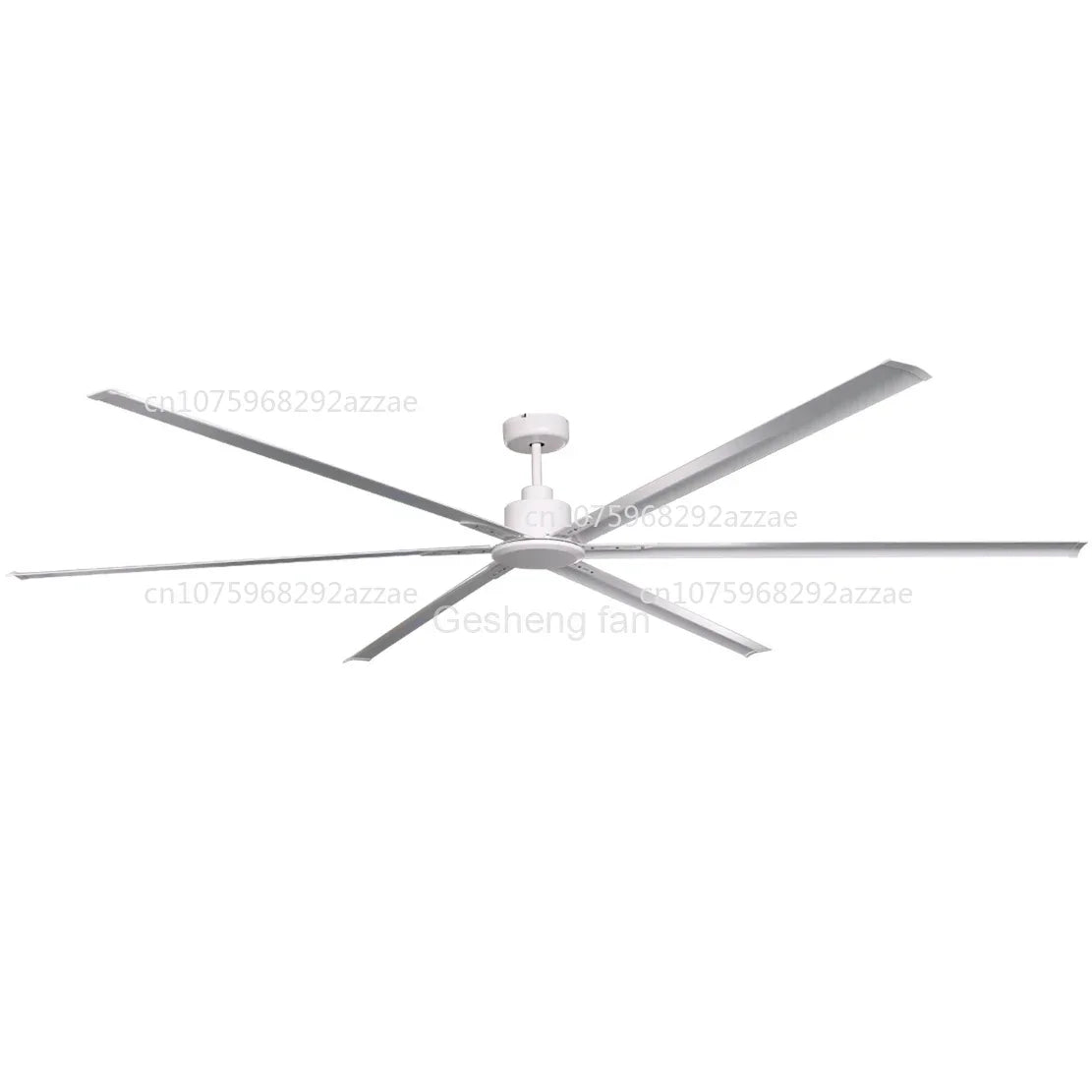 Industrial 120 inch big fan ceiling 6 aluminum blades dc motor large ceiling fan